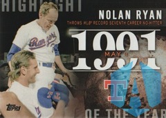2015 Topps Baseball Highlight of the Year #H-54 Nolan Ryan